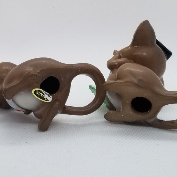 Pair of Adorable Vintage Josef Originals Mice Graduate & Teacher w/ School Bell - Picture 9 of 9